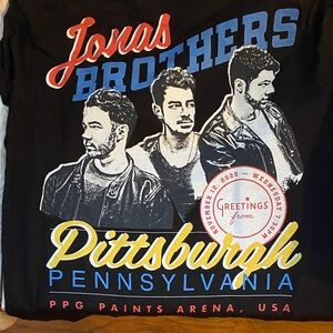 Jonas Brothers Pittsburgh Exclusive t shirt 2025